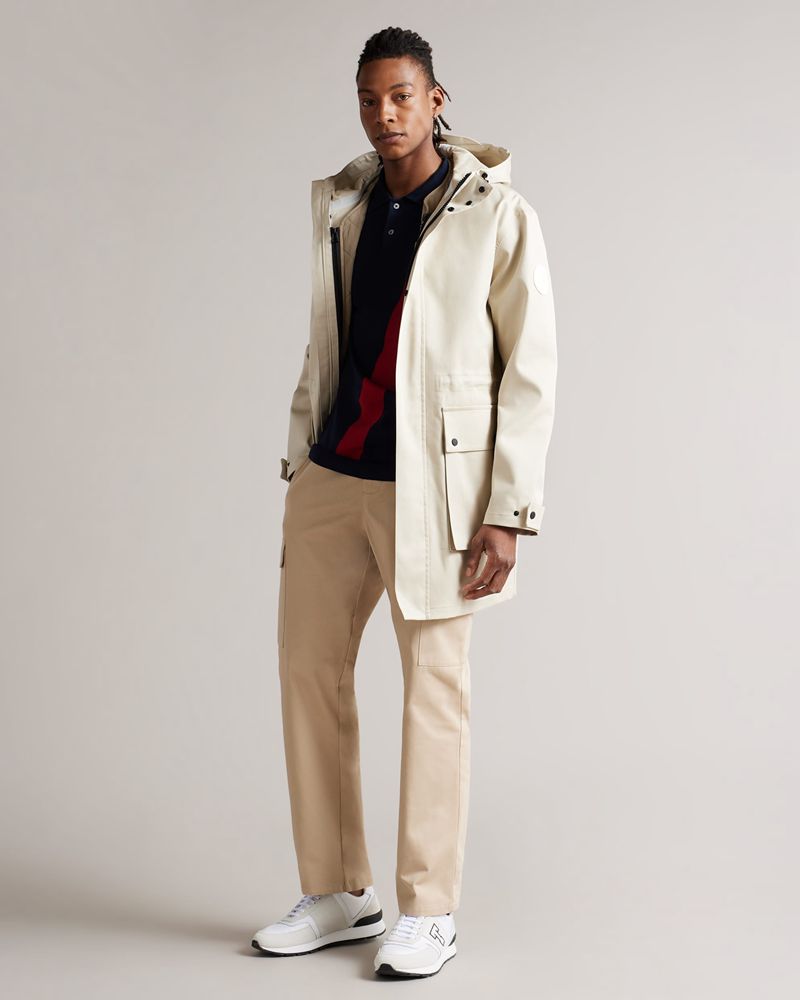 Ted Baker Leonas Mib Fishtail Parka Rockar Herr Bruna | QHK-621389