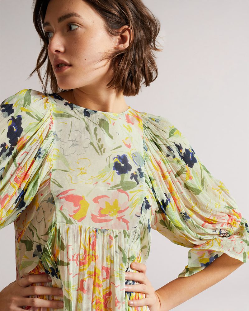 Ted Baker Leyone Long Sleeve Mini Cover Up Badkläder Dam Vita | SKE-954718