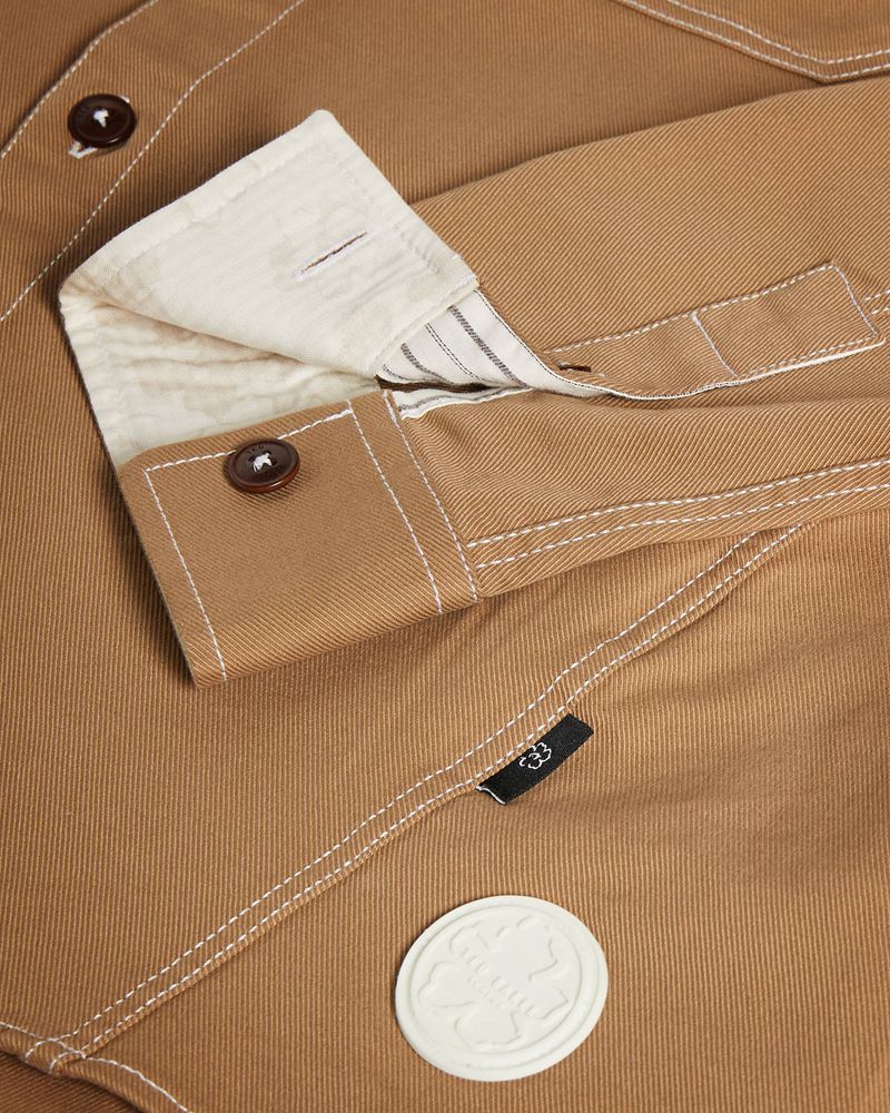 Ted Baker Leytun Twill Shacket Skjorta Herr Bruna | FTW-490762