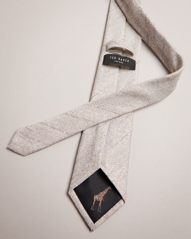 Ted Baker Lintt Linen Blend Slipsar Herr Gray | SYB-093164
