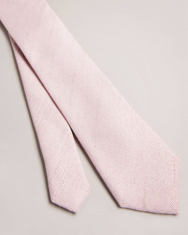 Ted Baker Lintt Linen Blend Slipsar Herr Rosa | TBP-639714