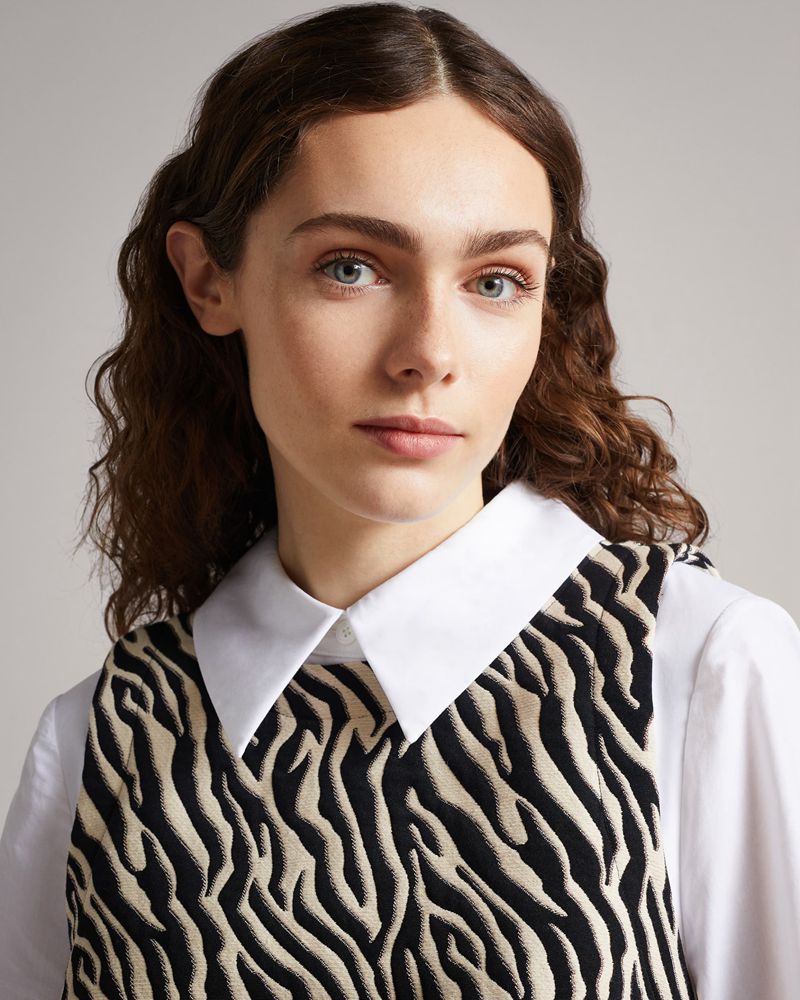 Ted Baker Lisabel Layered Mini Klänning Dam Vita | APF-708931