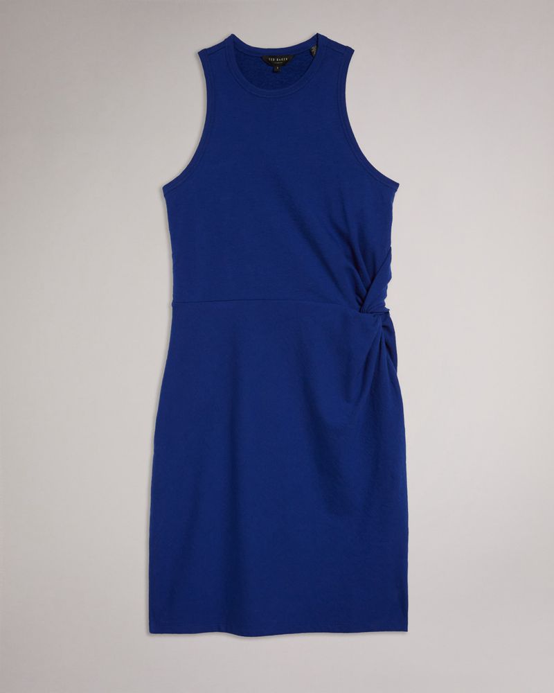 Ted Baker Livviaa Knot Front Jersey Klänning Dam Blå | MOF-154630
