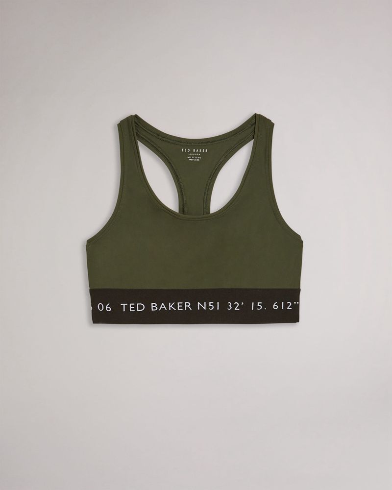 Ted Baker Lluuccy Andas Racerback Bralette Blast Dam Gröna | RWC-762150