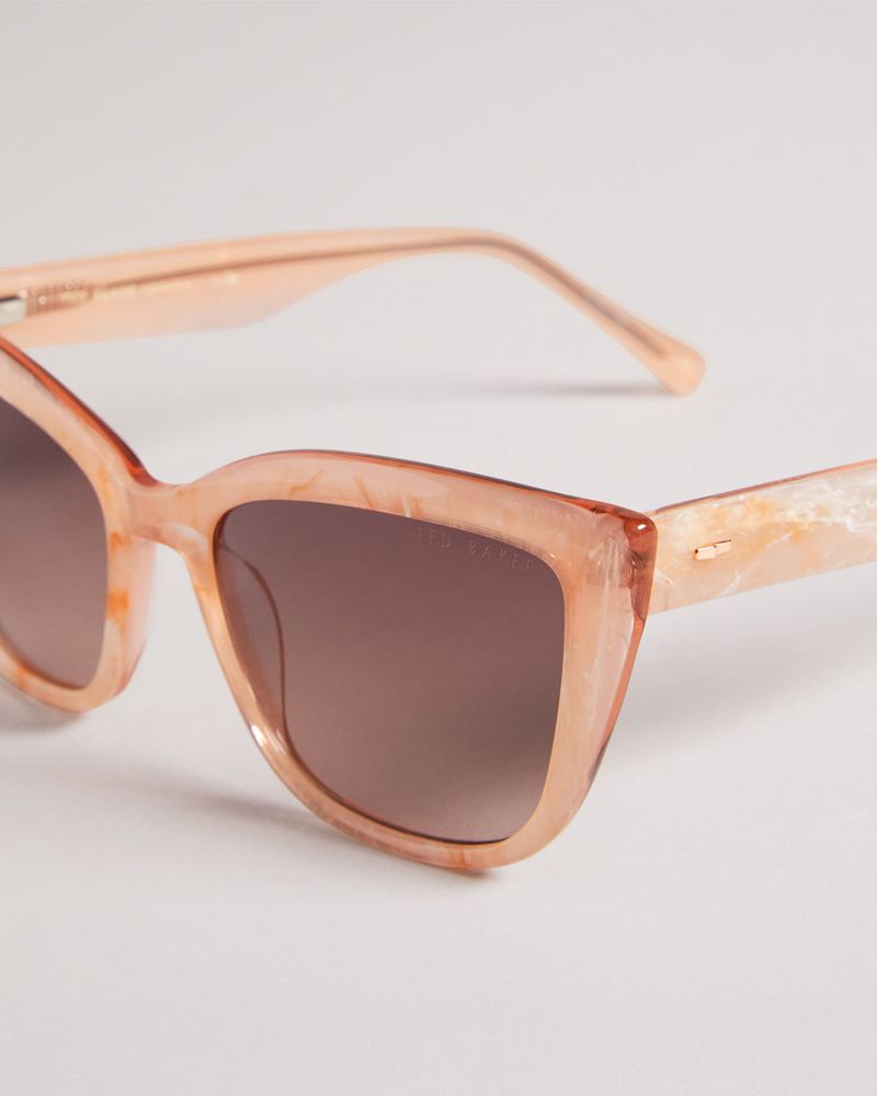 Ted Baker Lolaaa Tws163 Cat Eye Solglasögon Dam Rosa | UNF-019683