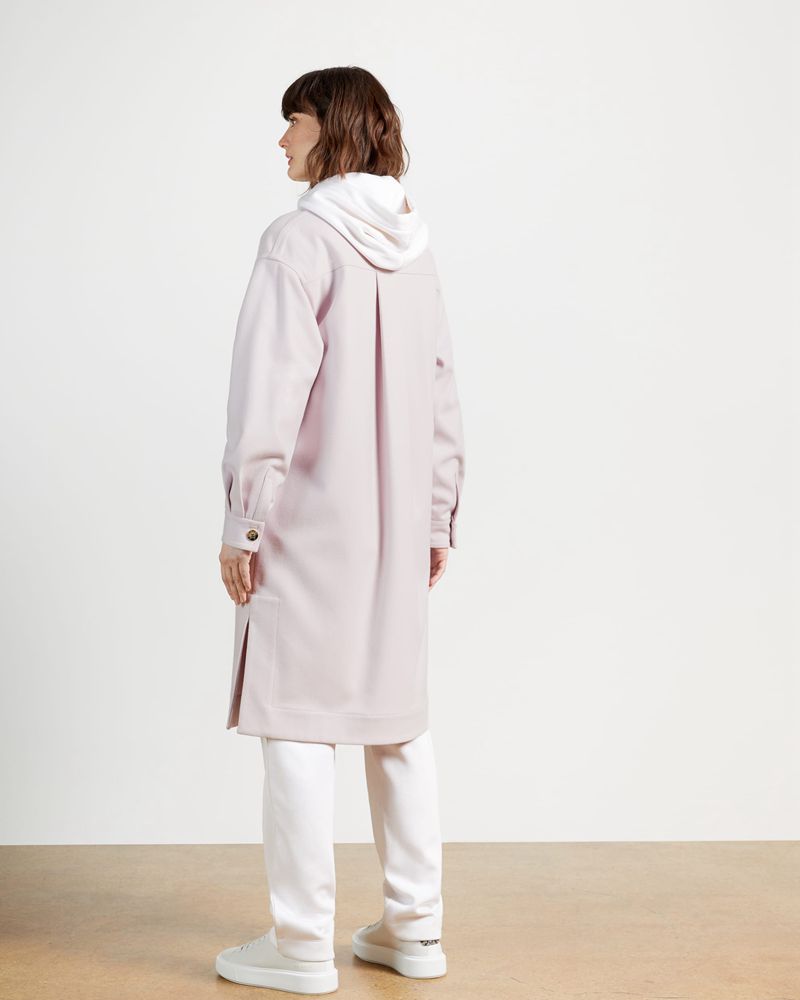 Ted Baker Lomma Utility Wool Blend Jacka Dam Rosa | YWZ-715082