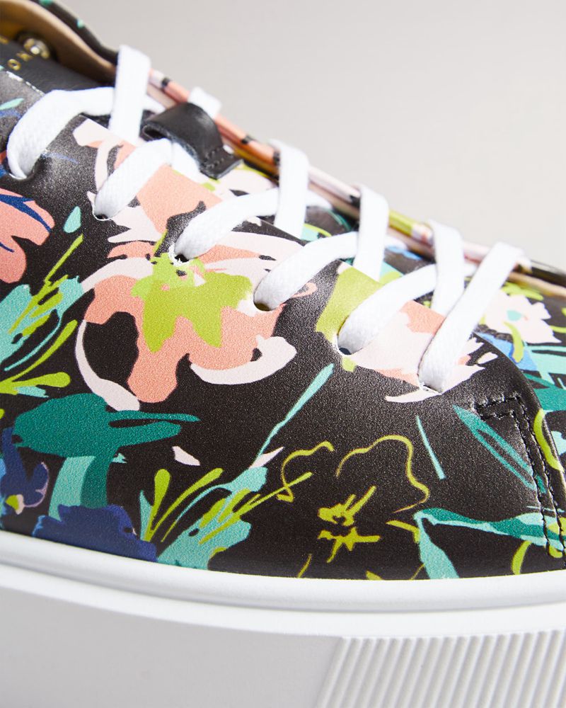 Ted Baker Lonnia Sketchy Magnolia Platforms Sneakers Dam Svarta | GXL-740821