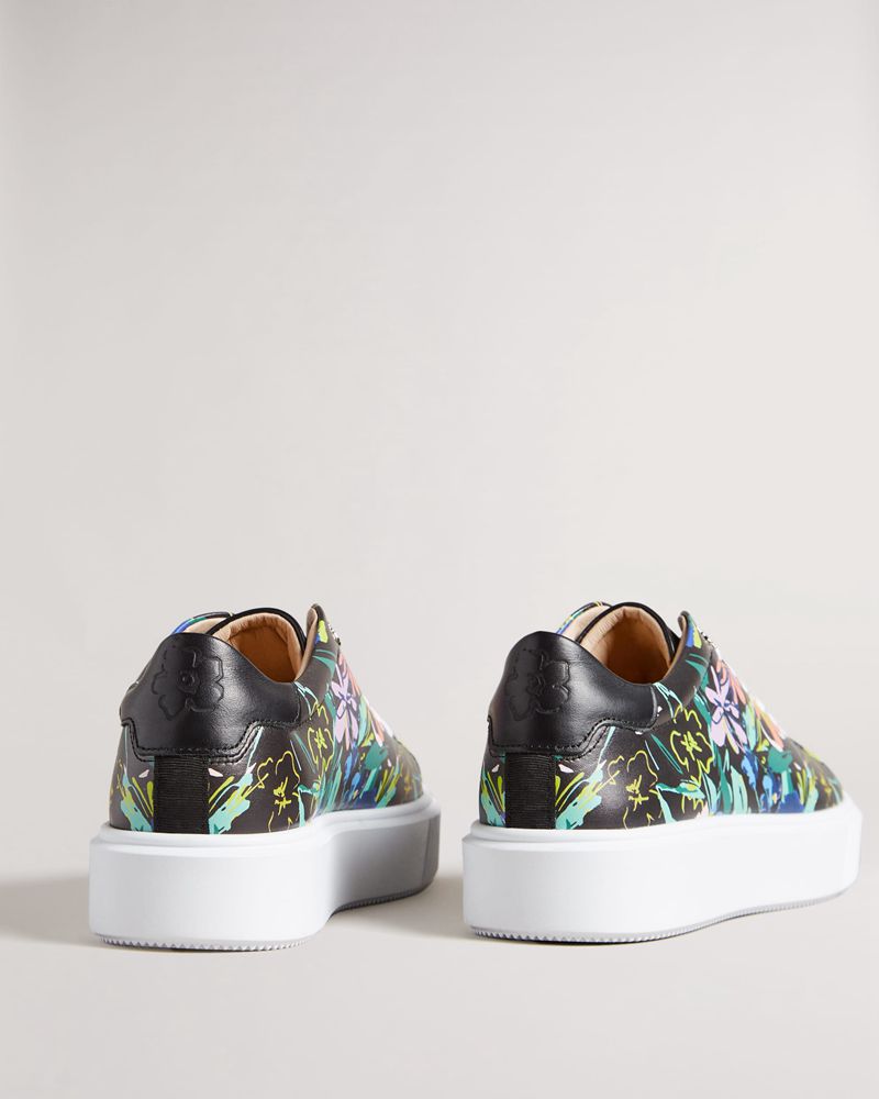 Ted Baker Lonnia Sketchy Magnolia Platforms Sneakers Dam Svarta | GXL-740821