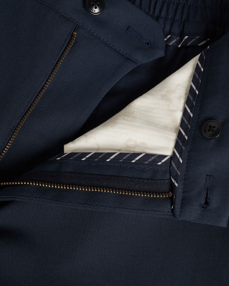 Ted Baker Lopen Talbot Fit Heavy Twill Trs Byxor Herr Marinblå | WZY-407568