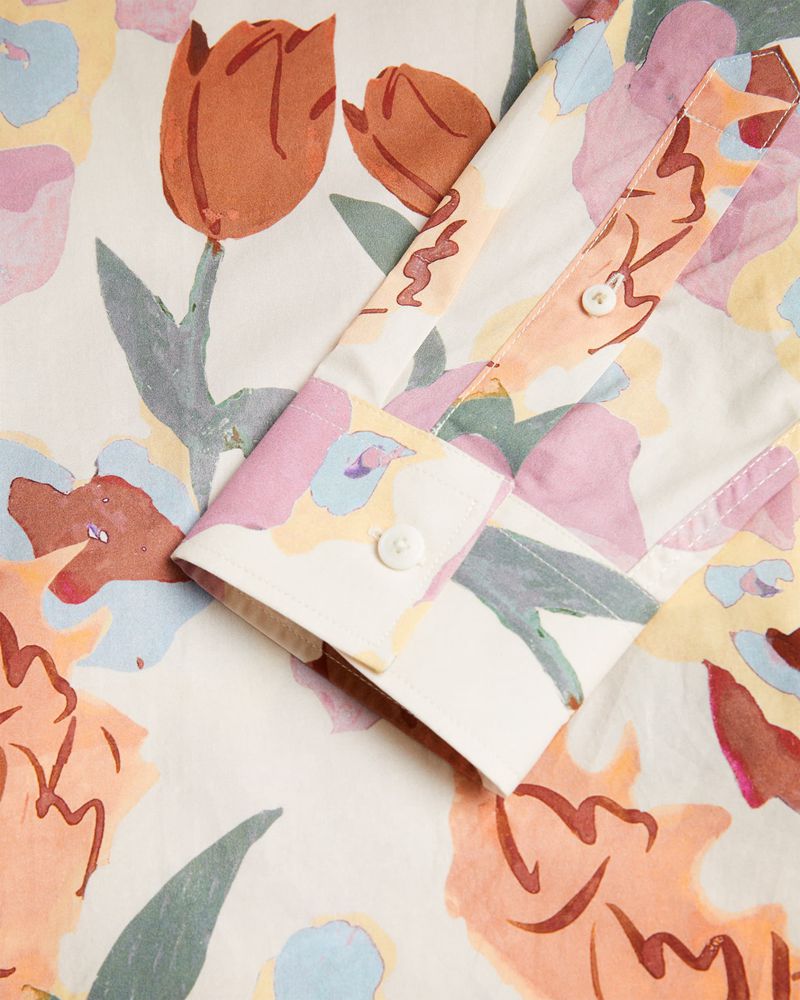 Ted Baker Lorva Skjorta Herr Natural | UEJ-546379