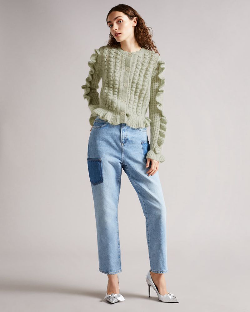 Ted Baker Lotter Bobble Knit Cardigan Stickat Dam Olika Färger | JUN-580916