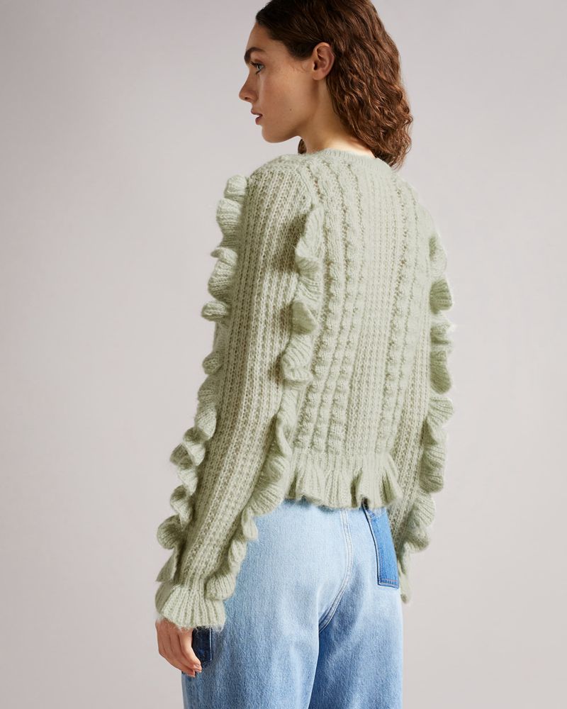 Ted Baker Lotter Bobble Knit Cardigan Stickat Dam Olika Färger | JUN-580916
