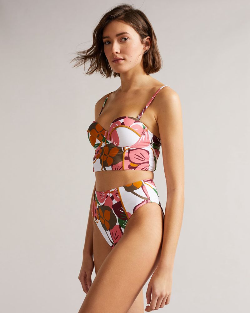 Ted Baker Luce Balconette Bikini Badkläder Dam Vita | RMJ-028731