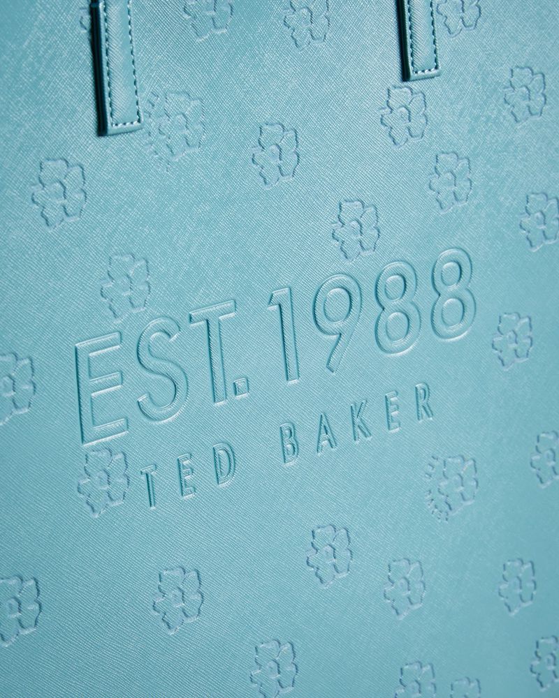 Ted Baker Luelcon Debossed Floral Icon Badkläder Dam Teal | RNF-170526