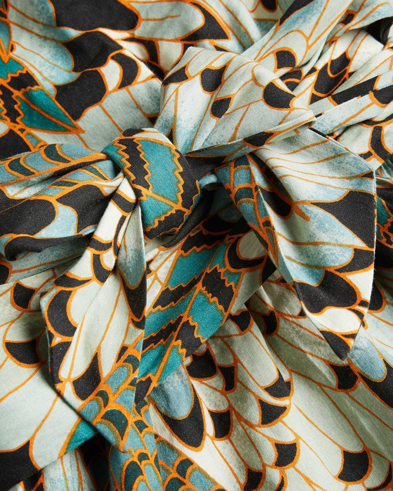 Ted Baker Lumo Printed One With Midja Blast Dam Blå | QZR-078495