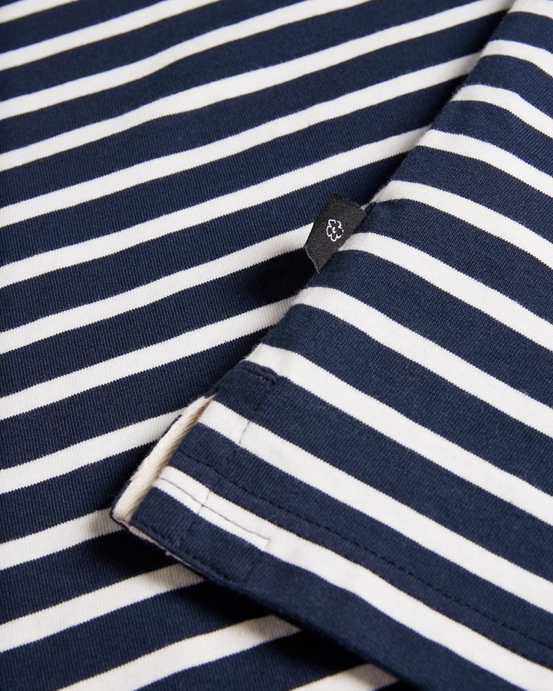 Ted Baker Lumsden Breton Stripe T Blast Herr Marinblå | FJD-054192