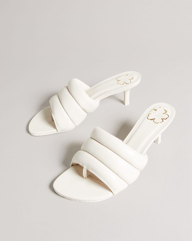 Ted Baker Lyna Padded Mule Sandaler Dam Vita | GBO-901752
