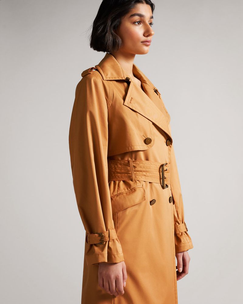 Ted Baker Maaeve Double Faced Lätta Trench Rockar Dam Bruna | VHG-805467