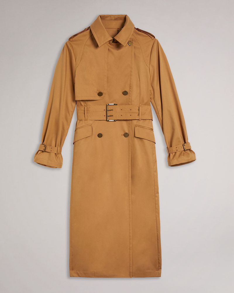 Ted Baker Maaeve Double Faced Lätta Trench Rockar Dam Bruna | VHG-805467