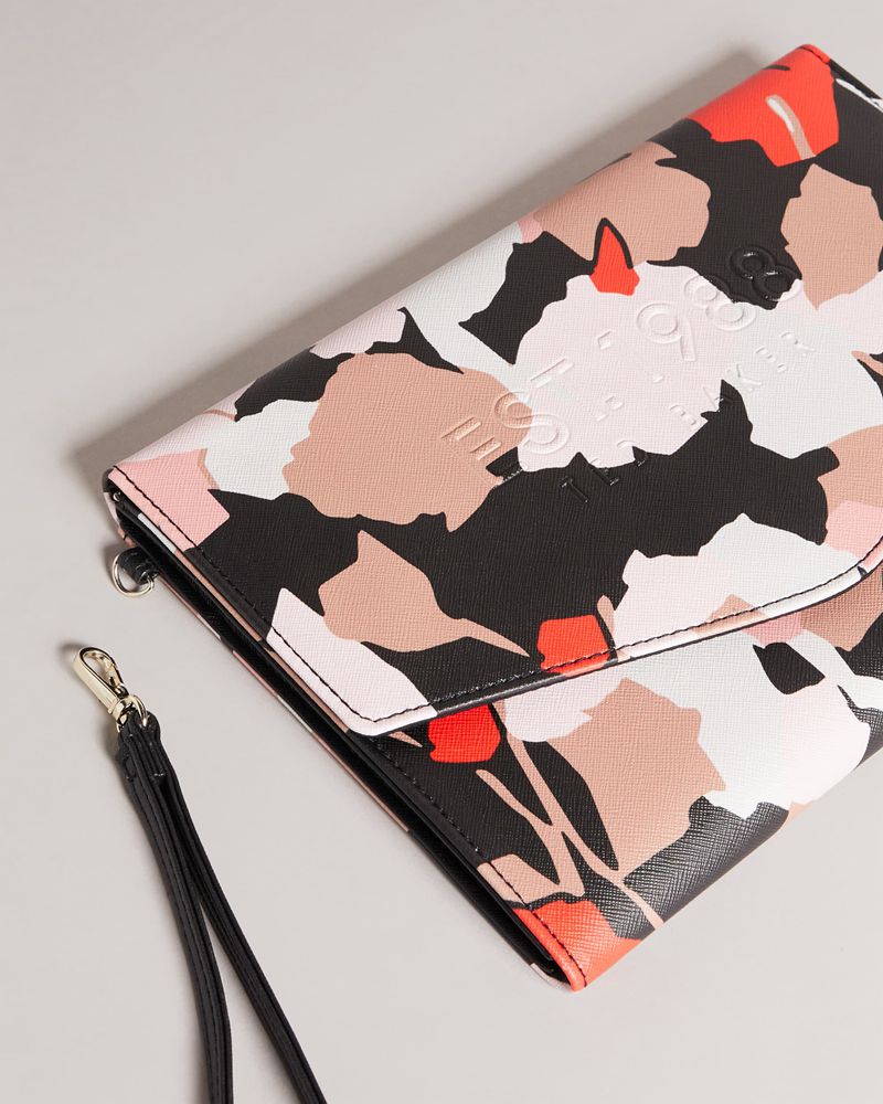 Ted Baker Mackey Retro Flood Pouch Clutch Väska Dam Svarta | IBW-057123