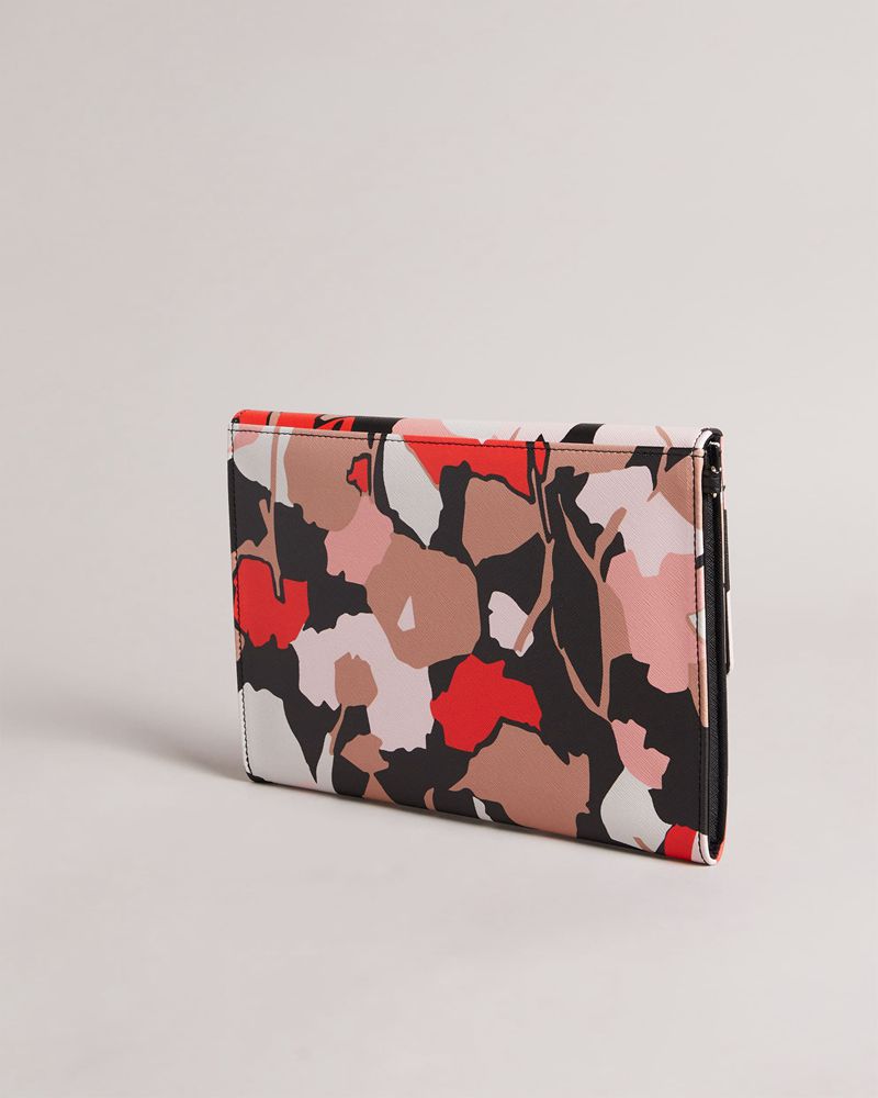 Ted Baker Mackey Retro Flood Pouch Clutch Väska Dam Svarta | IBW-057123
