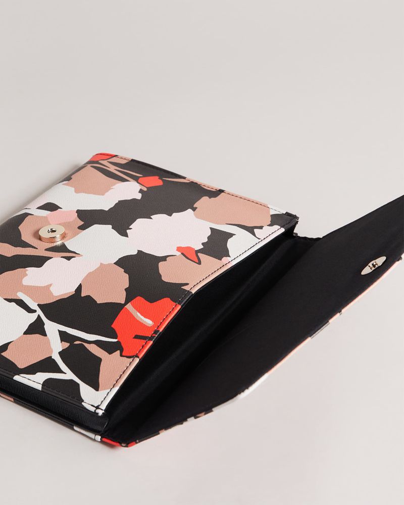 Ted Baker Mackey Retro Flood Pouch Clutch Väska Dam Svarta | IBW-057123