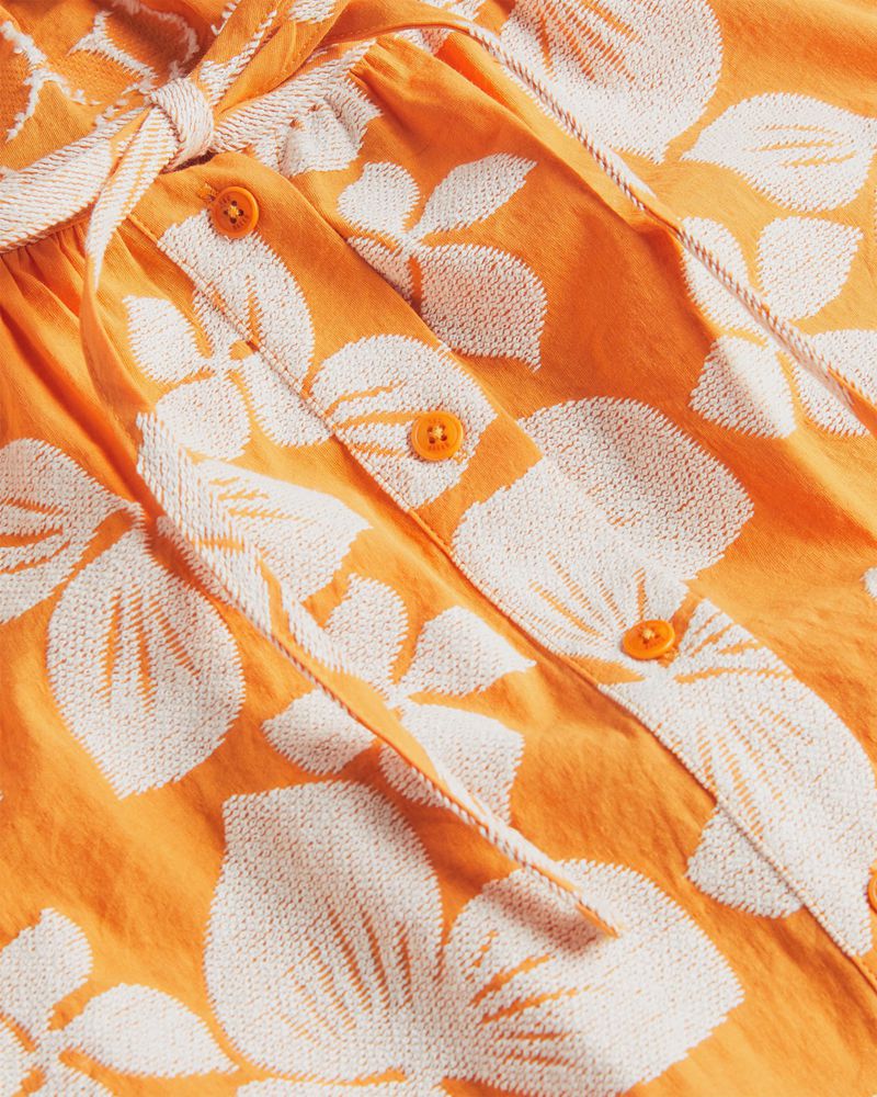 Ted Baker Madia Raglan Puff Sleeve Blouse Blast Dam Orange | HAU-493870