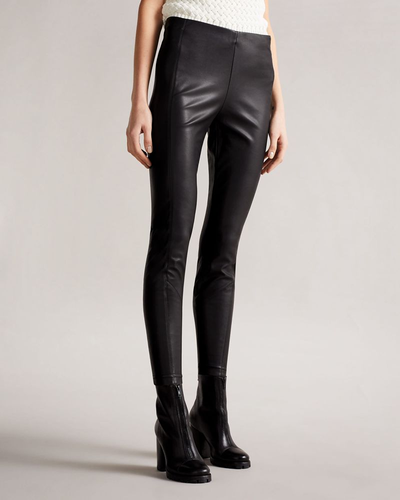 Ted Baker Madson Pu Legging Byxor Dam Svarta | KCN-063189