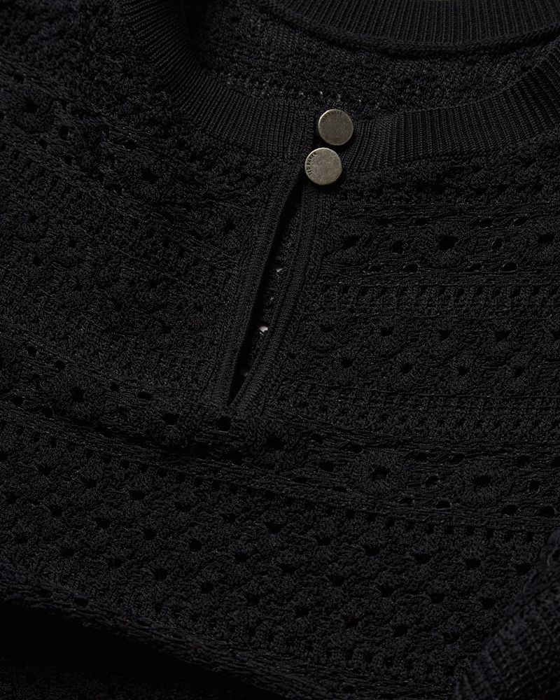 Ted Baker Maleko Spets Stitch Klänning Dam Svarta | OEA-276190