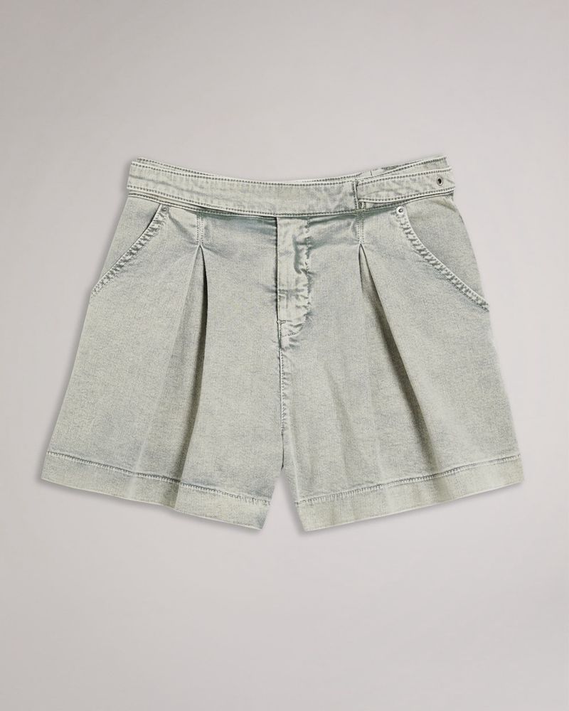 Ted Baker Malin Tailored Denim With Wrap Midja Detail Byxor Dam Blå | AXZ-549820