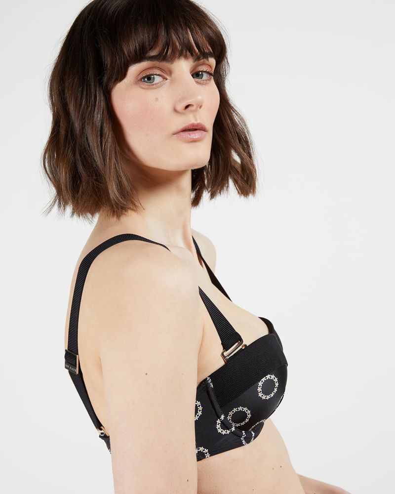 Ted Baker Marionn Cupped Bikini Badkläder Dam Svarta | POY-172530