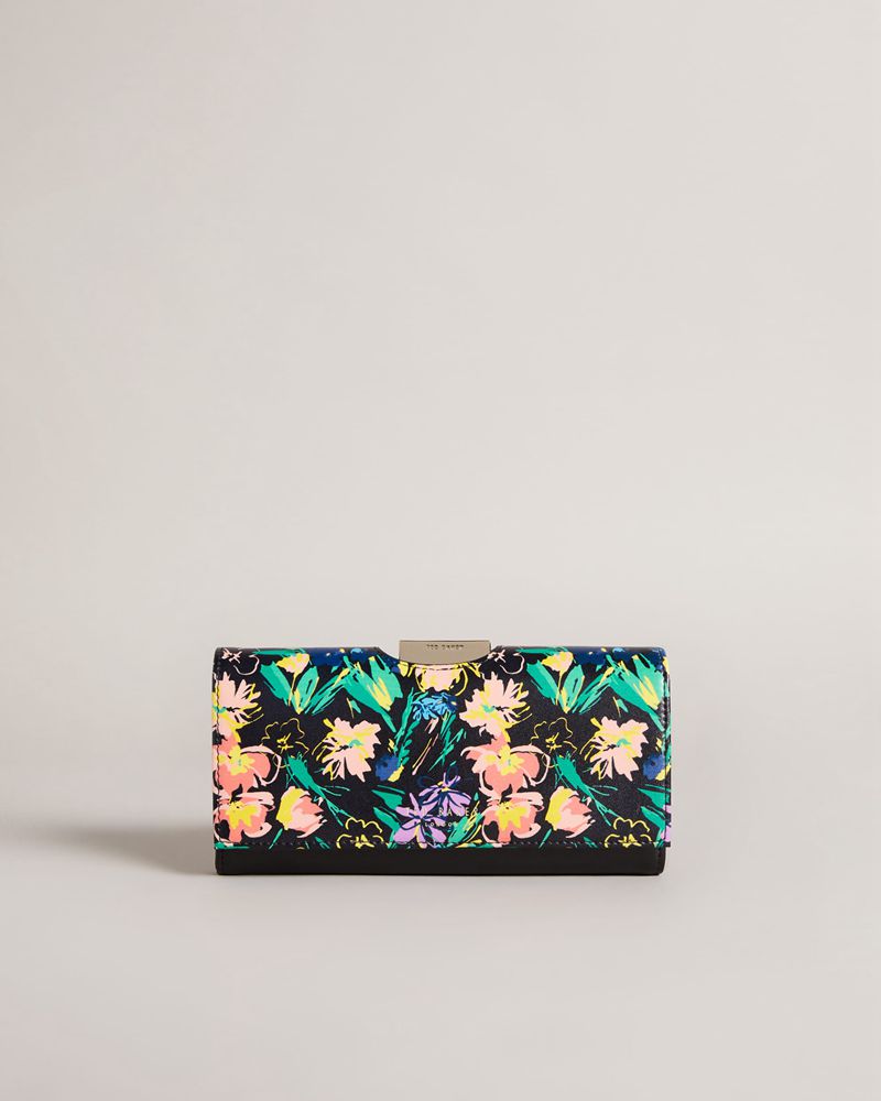Ted Baker Marjan Flirty Texture Magnolia Large Bobble Plånbok Dam Svarta | YVD-602958