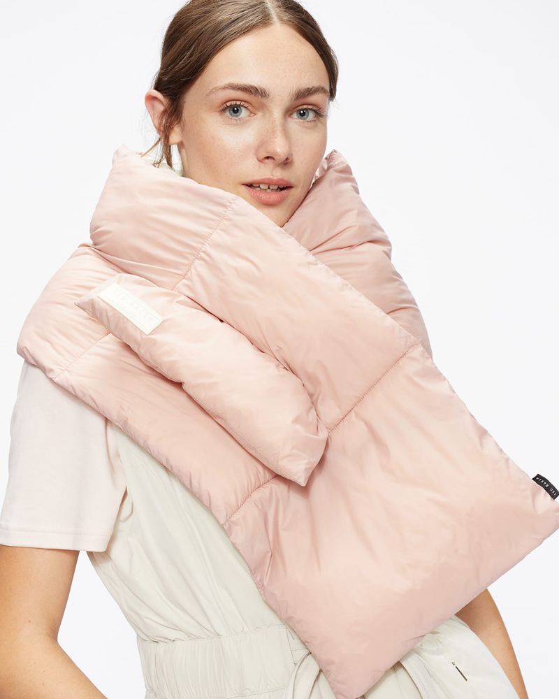 Ted Baker Marjey Quilted Puffer Halsduk Dam Rosa | GIT-023167