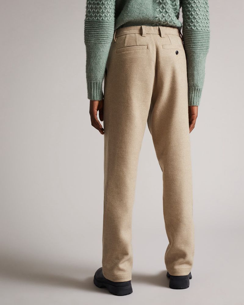 Ted Baker Marr Straight Leg Wool Blend Byxor Herr Bruna | JTQ-904573