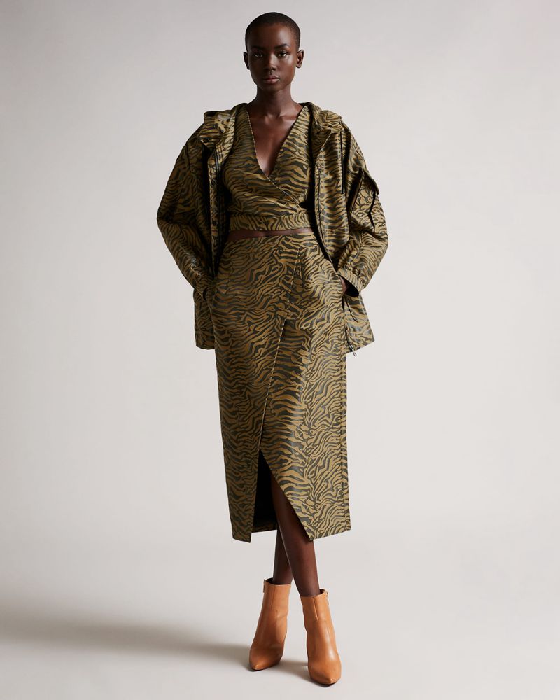 Ted Baker Marrggo Puff Sleeve With Fixed Wrap Blast Dam Svarta | IJM-293675