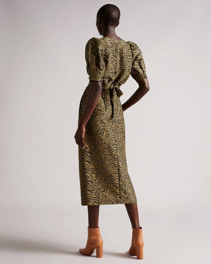 Ted Baker Marrggo Puff Sleeve With Fixed Wrap Blast Dam Svarta | IJM-293675