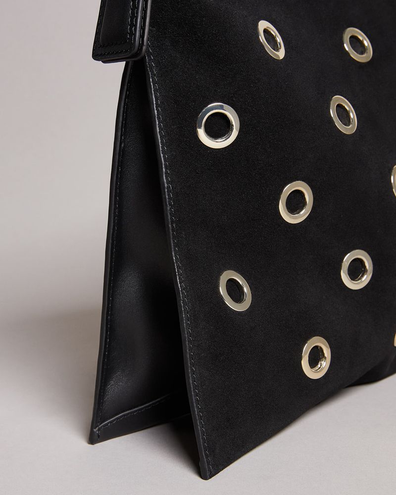 Ted Baker Mayaah Eyelet Detail Hobo Axelväska Dam Svarta | JNZ-594617