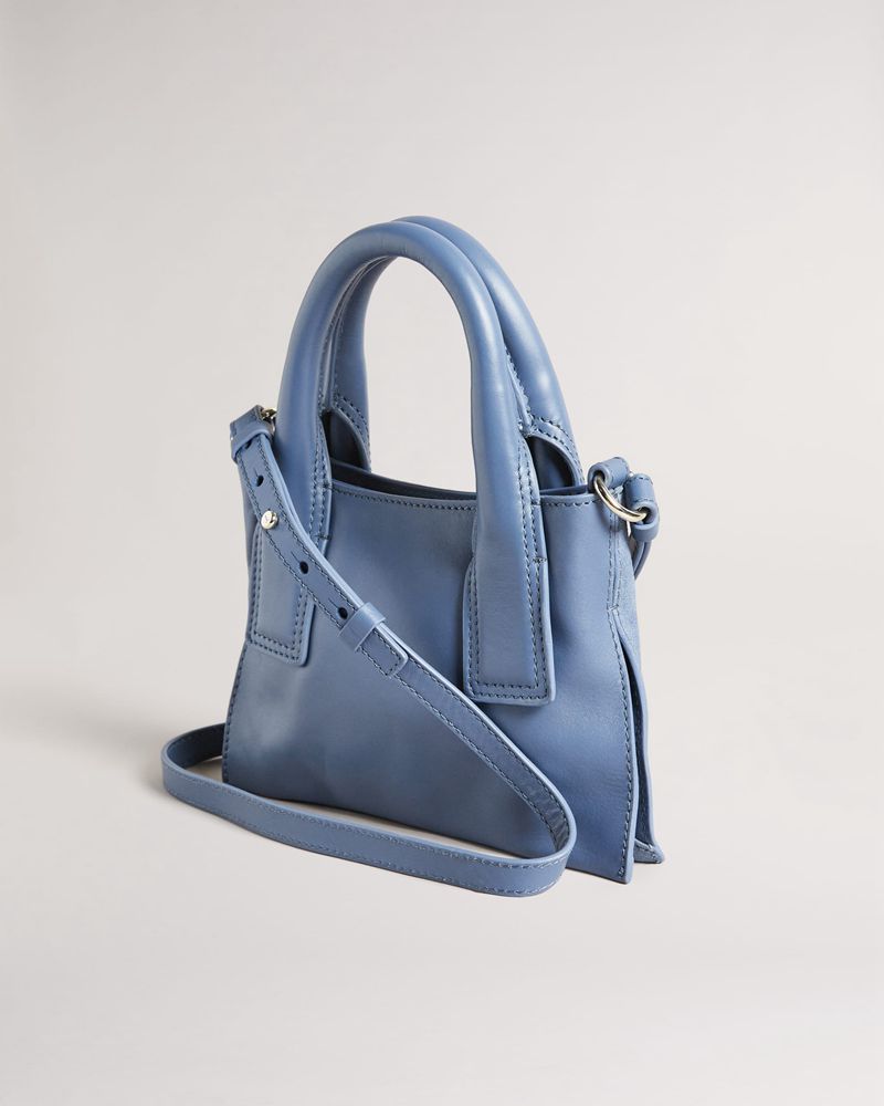 Ted Baker Mayzii Eyelet Detail Mini Grab Tote Väska Dam Blå | CZV-045263