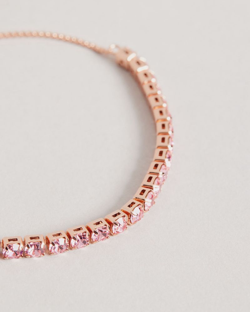 Ted Baker Melrah Icon Crystal Bracelet Smycken Dam Rosa | ZDO-315286