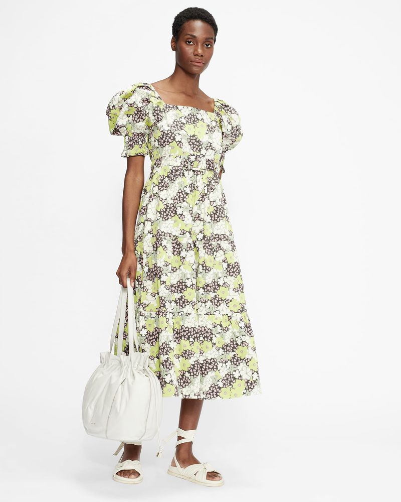 Ted Baker Miemi Slouchy Drawstring Shopper Väska Dam Vita | DOQ-460175