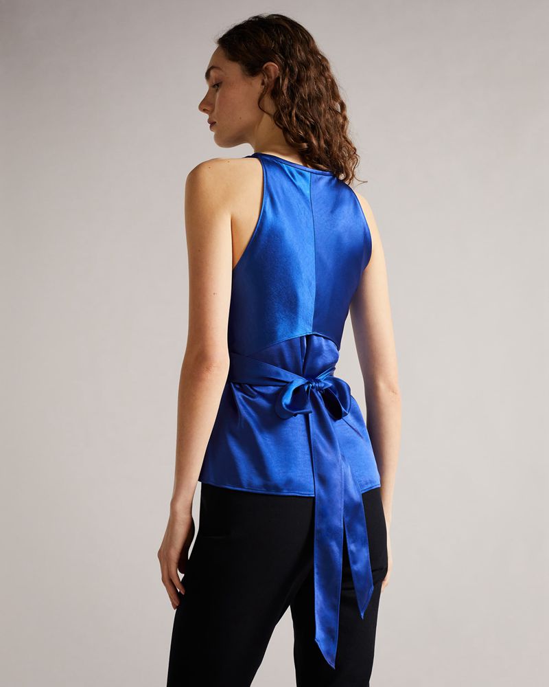 Ted Baker Mikelle Self Halter Cami Blast Dam Blå | LJB-504379