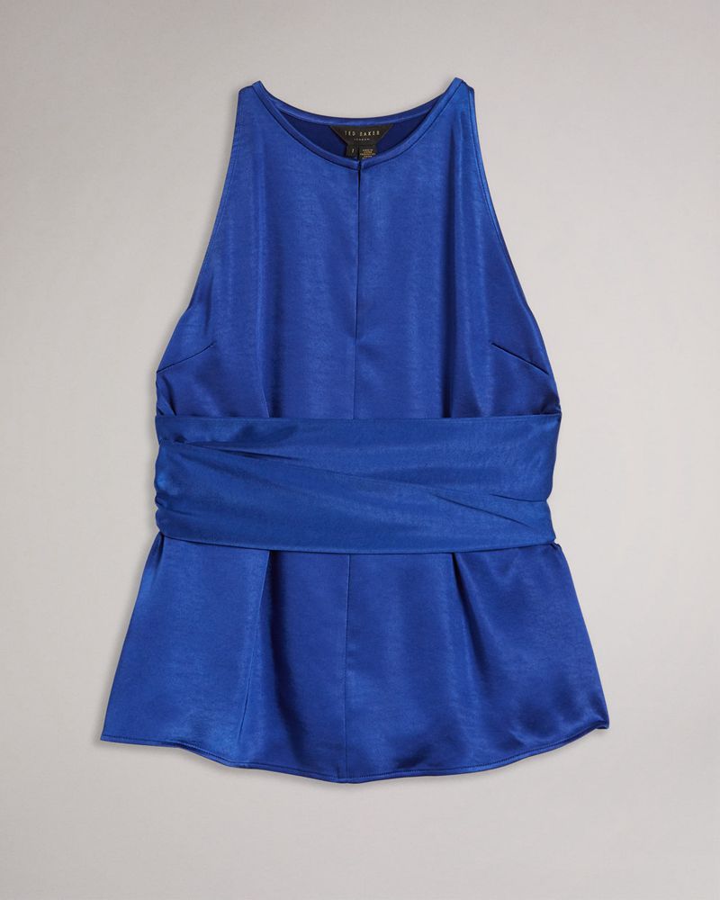 Ted Baker Mikelle Self Halter Cami Blast Dam Blå | LJB-504379