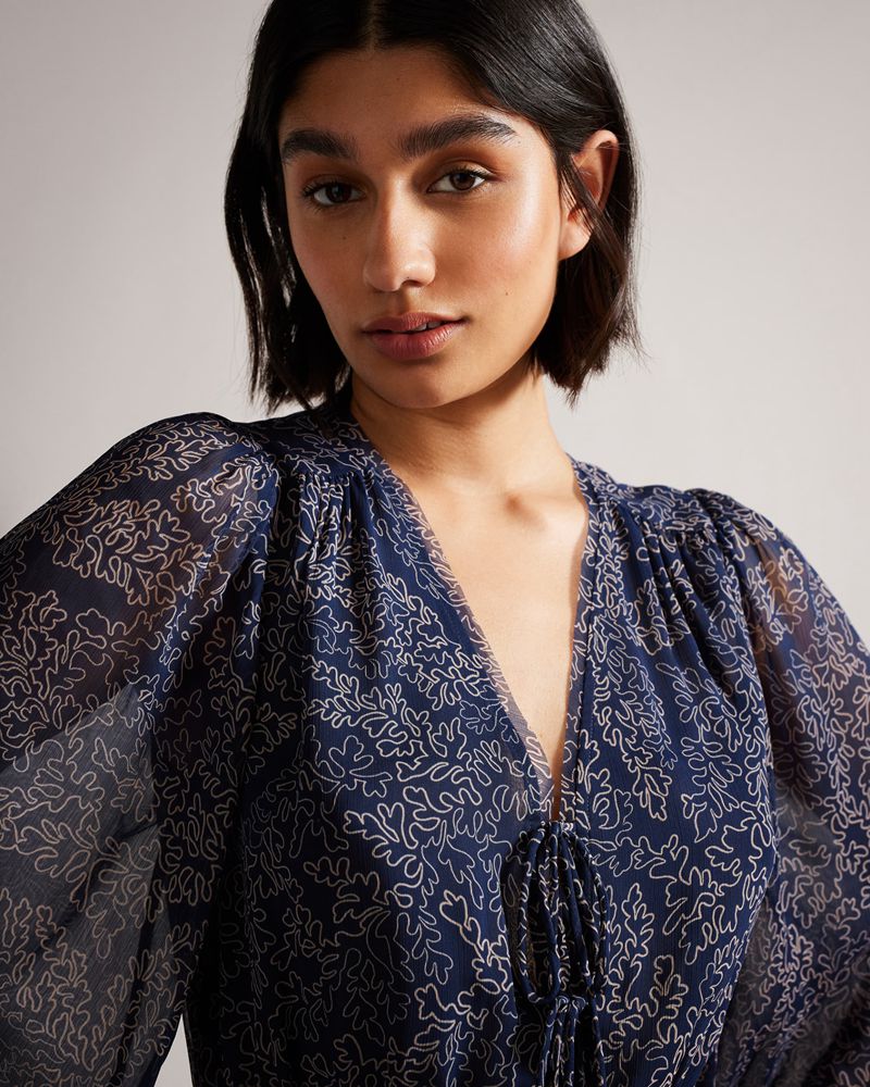 Ted Baker Mildrid Blast Dam Marinblå | WPL-369421