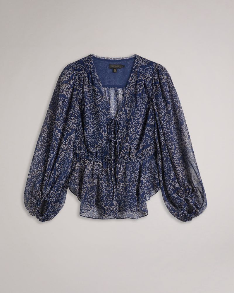 Ted Baker Mildrid Blast Dam Marinblå | WPL-369421