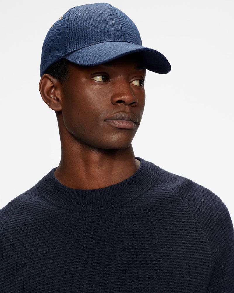 Ted Baker Monei Baseball Cap Hatt Herr Marinblå | HBR-952610