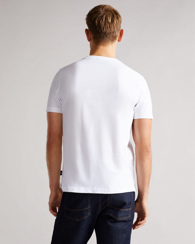 Ted Baker Montrse Sleeve Car Graphic Printed T Blast Herr Vita | OVX-513640