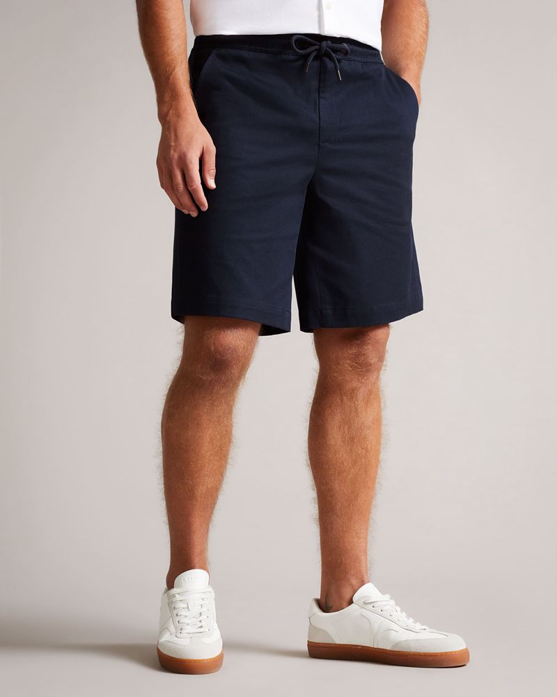 Ted Baker Mordon Twill Drawstring s Shorts Herr Marinblå | KGF-502916