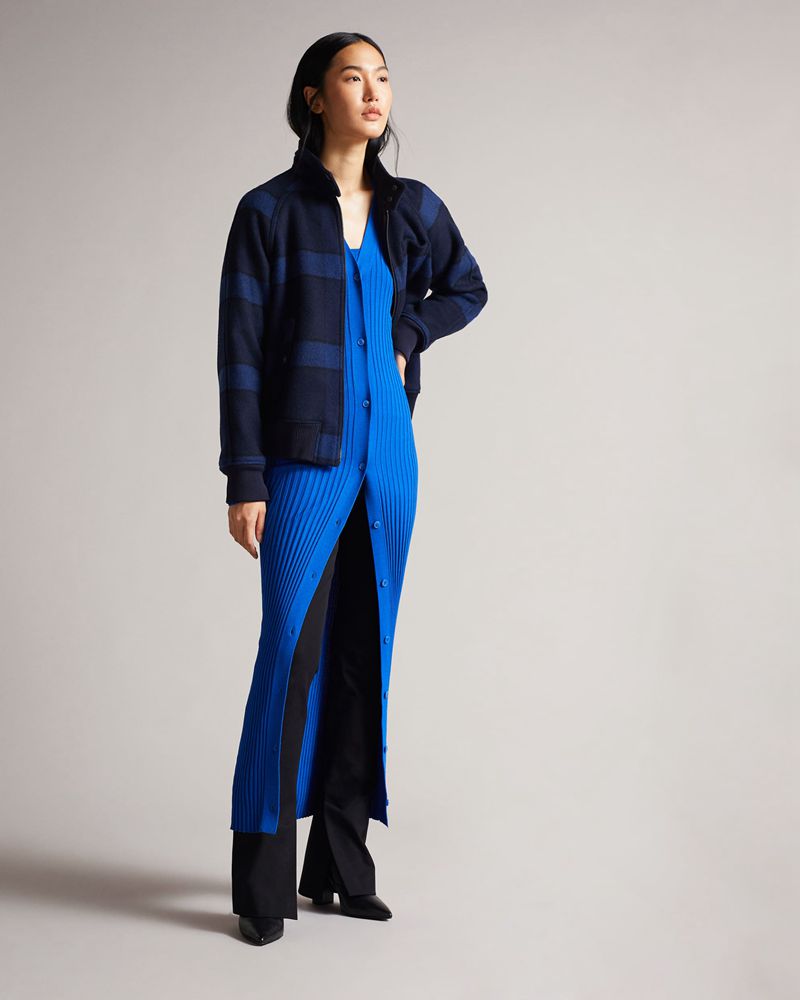 Ted Baker Nardaa Longline Cardi Klänning Dam Blå | SAL-695342