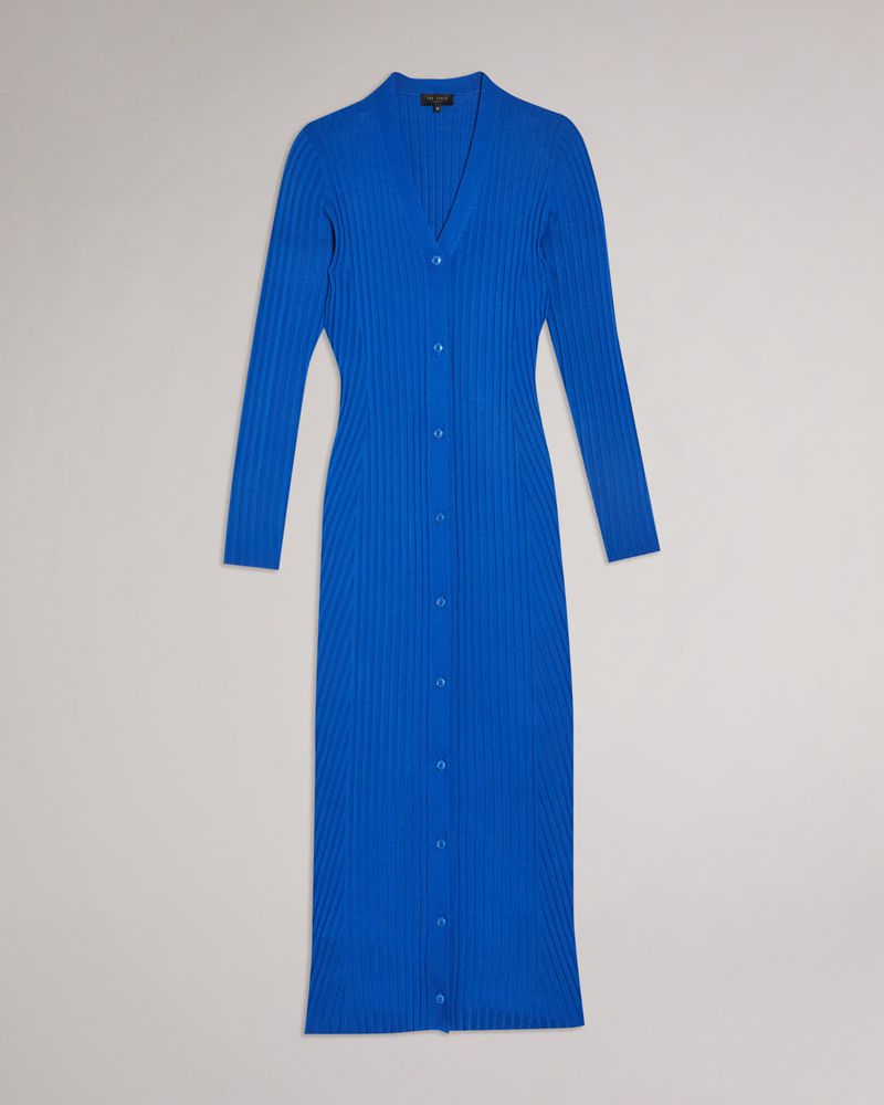 Ted Baker Nardaa Longline Cardi Klänning Dam Blå | SAL-695342