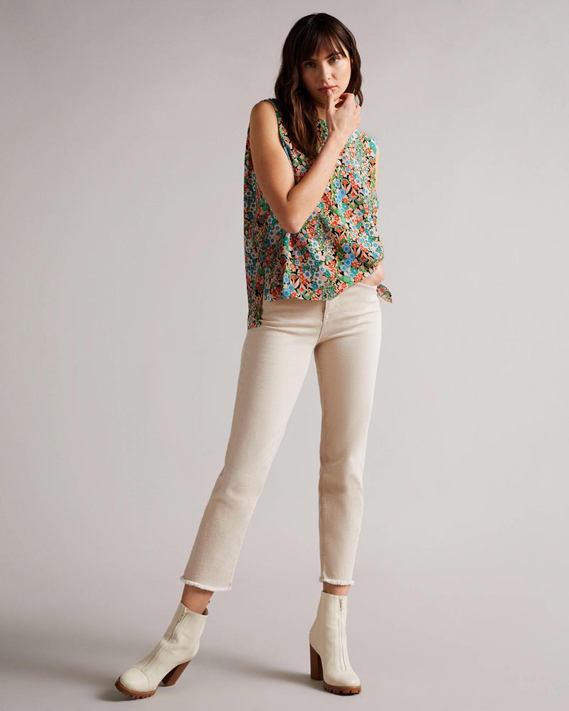 Ted Baker Nelliy Ärmlös With Detail Blast Dam Svarta | NSY-135794